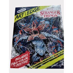 Stranger Things Crayola Art Edge Coloring 28 Pages Full Color Poster Netflix New